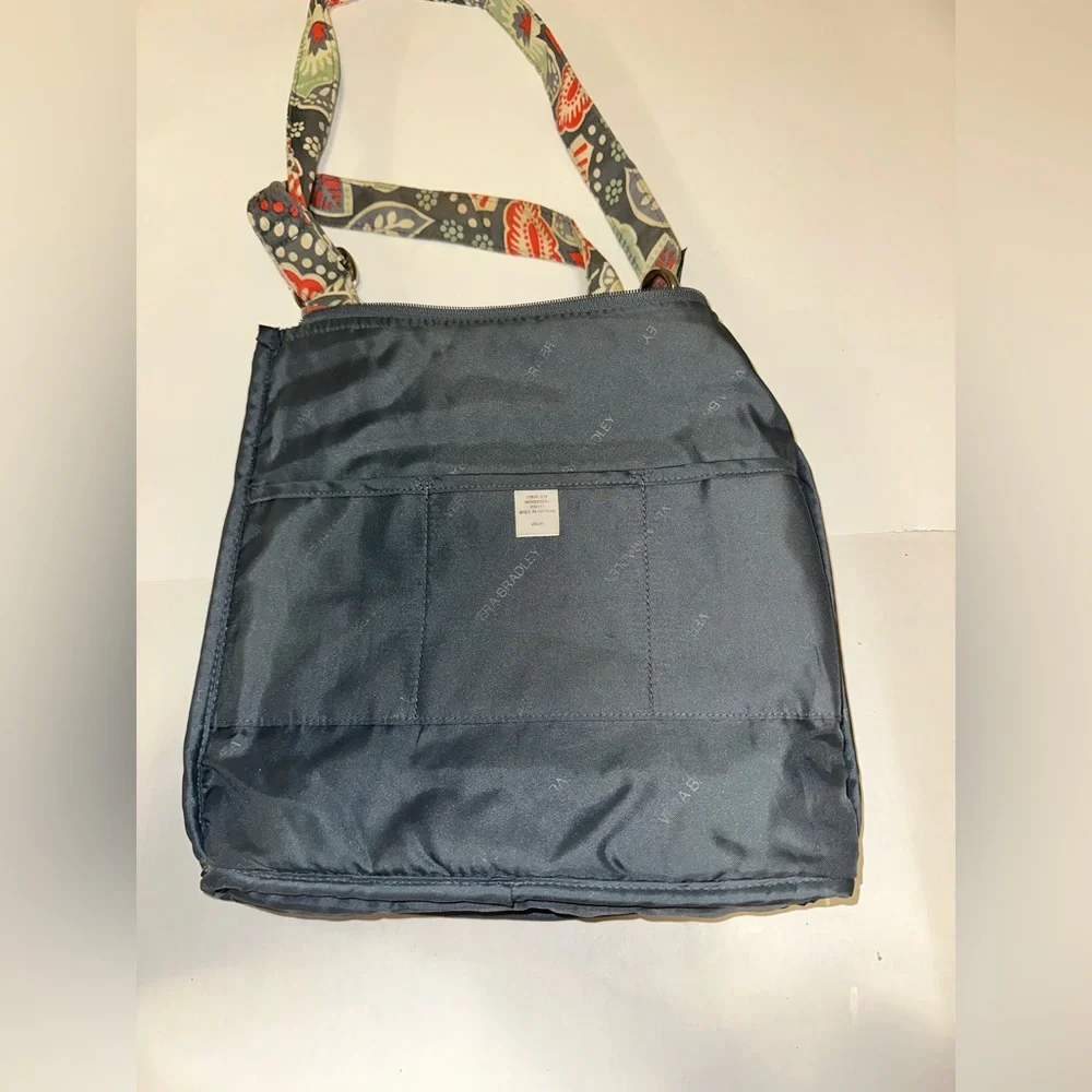 Vera Bradley Nomadic Floral Hipster Crossbody Gray Orange Green Paisley Mid-Size